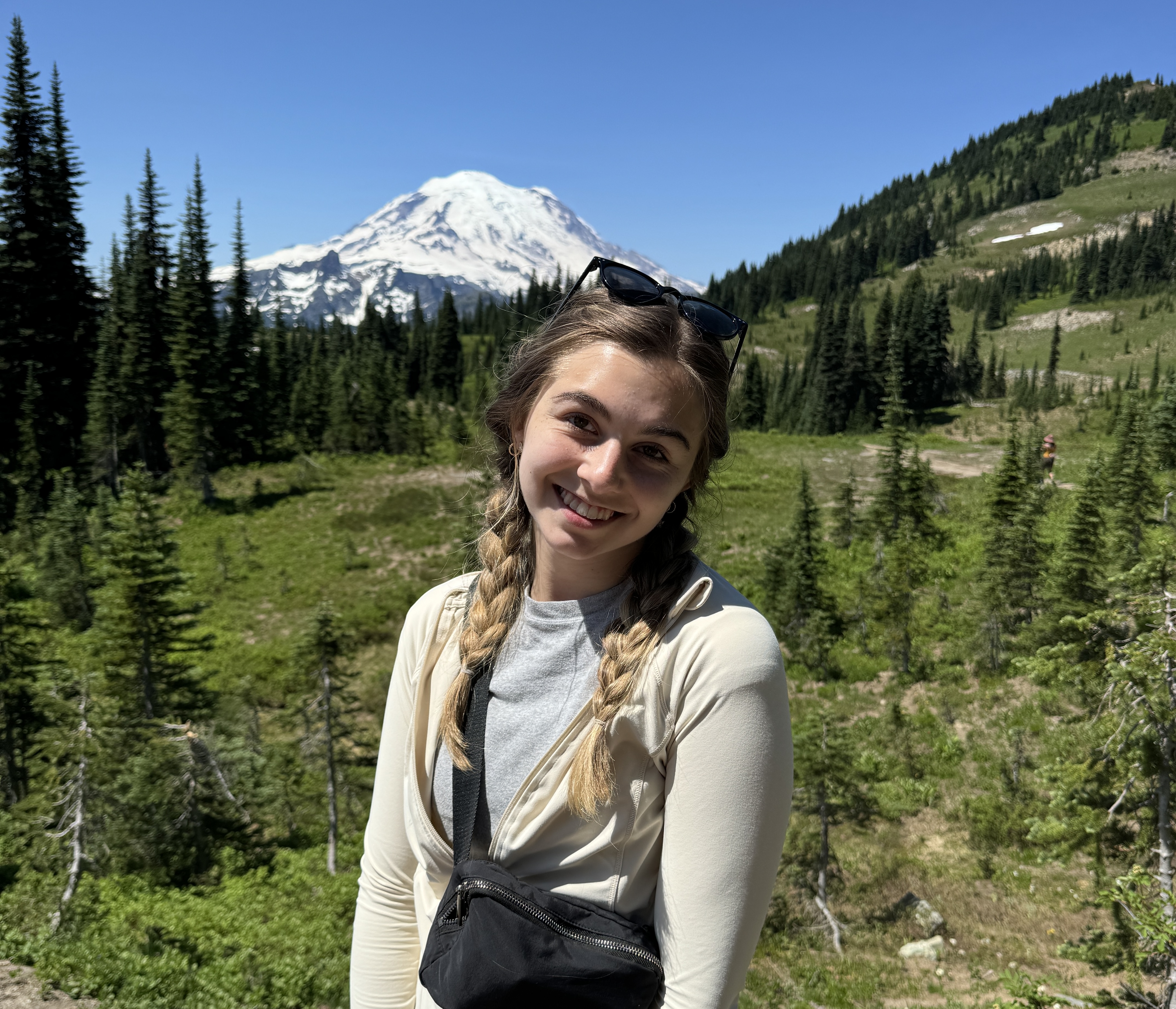 Me hiking Mount Rainier National Park